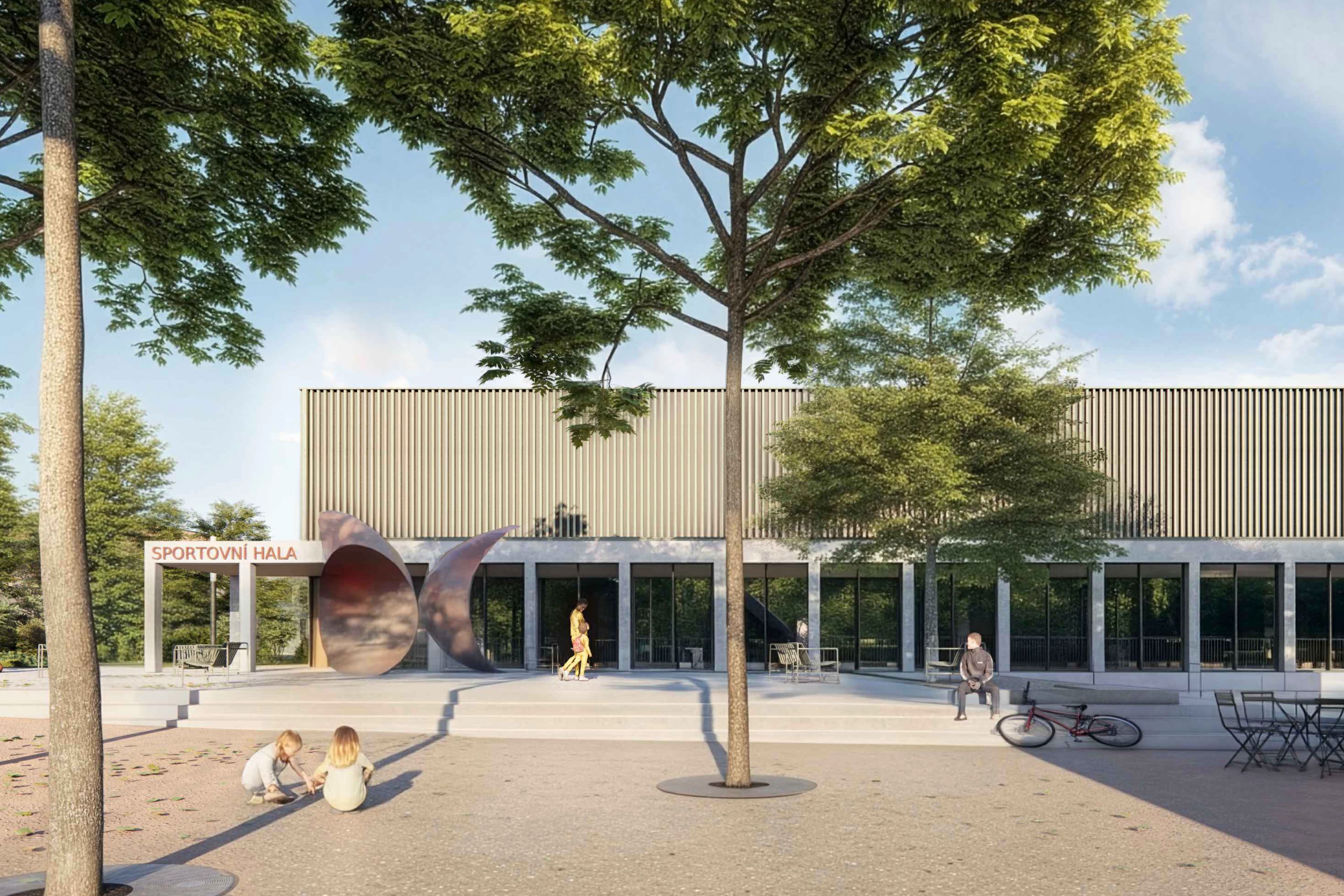 Město představilo návrh nové sportovní haly v Červené zahradě
